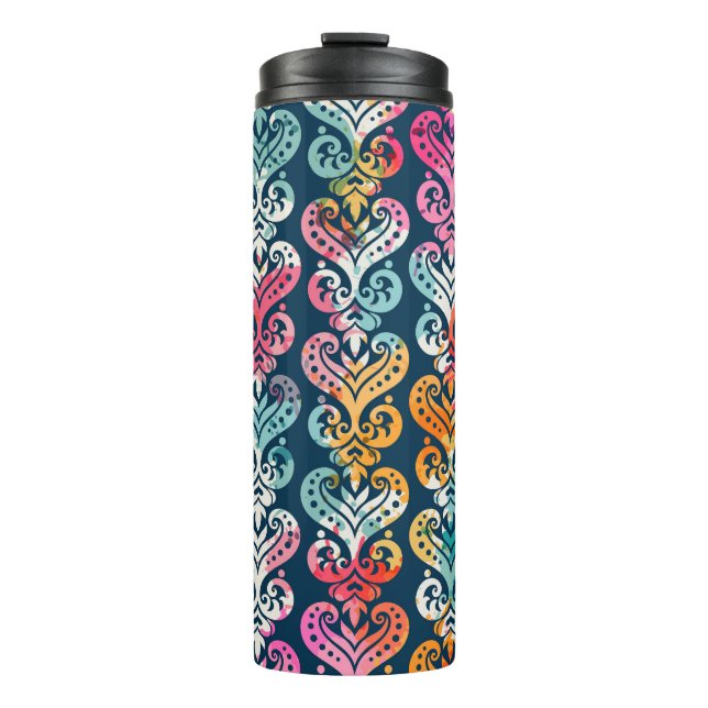 Garrafa Térmica Elementos decorativos, design de padrão versátil. (Frente)
