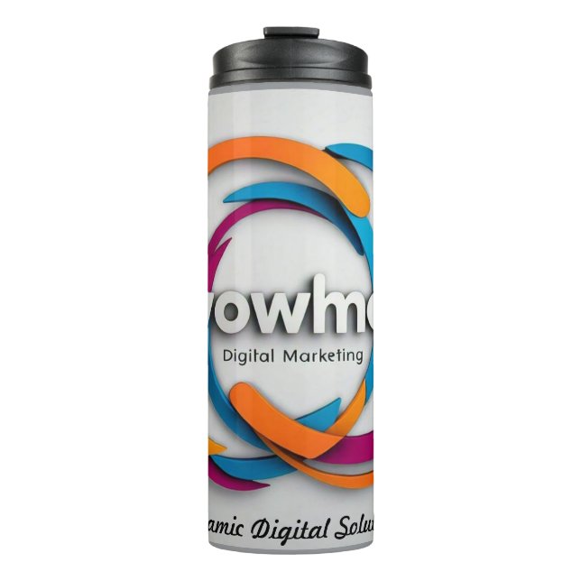 Garrafa Térmica "Elevar. Envolva-se. Excel." (Frente)