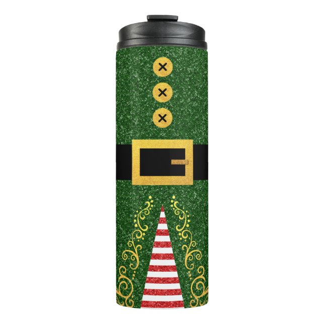 Garrafa Térmica Elf Christmas Tumbler: Sip in Papai noel Workshop (Frente)