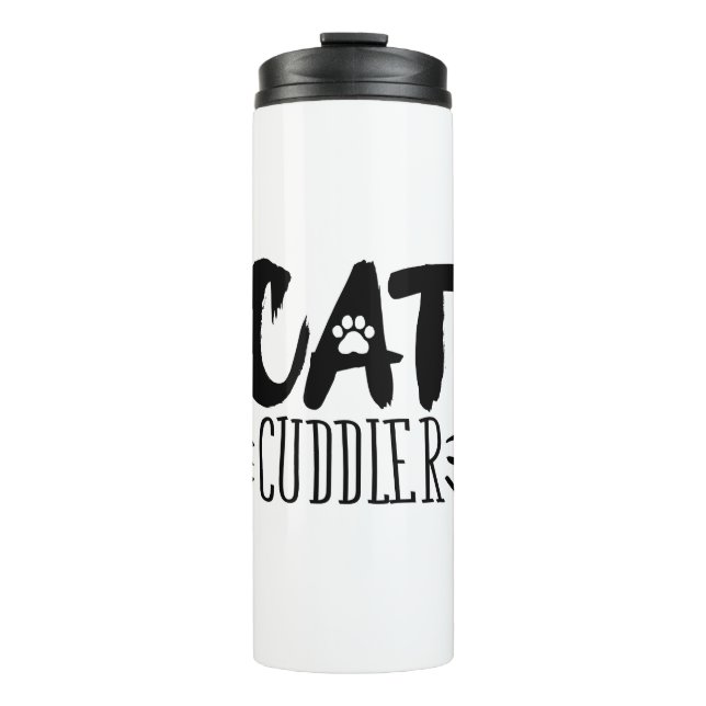 Garrafa Térmica Em fotos de gatos estéticos de Cuddler Happy Cudle (Frente)
