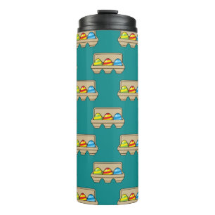 Garrafa Térmica Embalagem de Ovos de Páscoa Coloridos