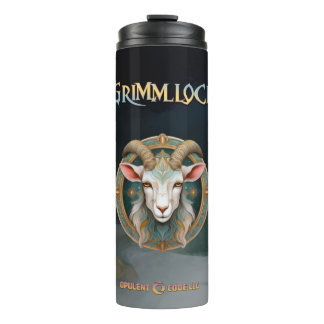 Garrafa Térmica Emblema de Cabra Grimmloch RPG de Fantasia