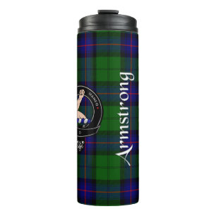 Garrafa Térmica Emblema do Clã Armstrong & Tartan