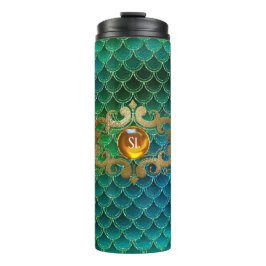 Garrafa Térmica Emerald Green e Gemstone Dourado - Escalas de Sere