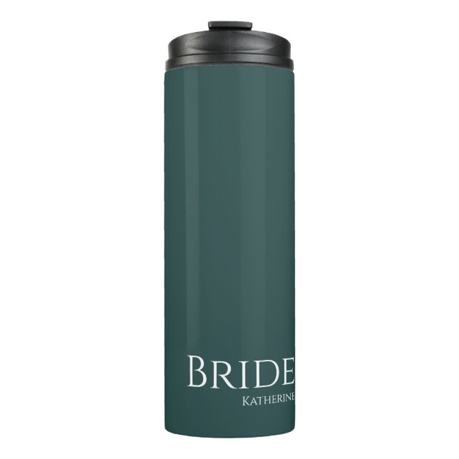 Garrafa Térmica Emerald Green e White-Bride- (Frente)