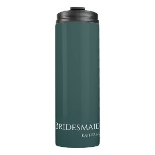 Garrafa Térmica Emerald Green e White-Bridesmaid-