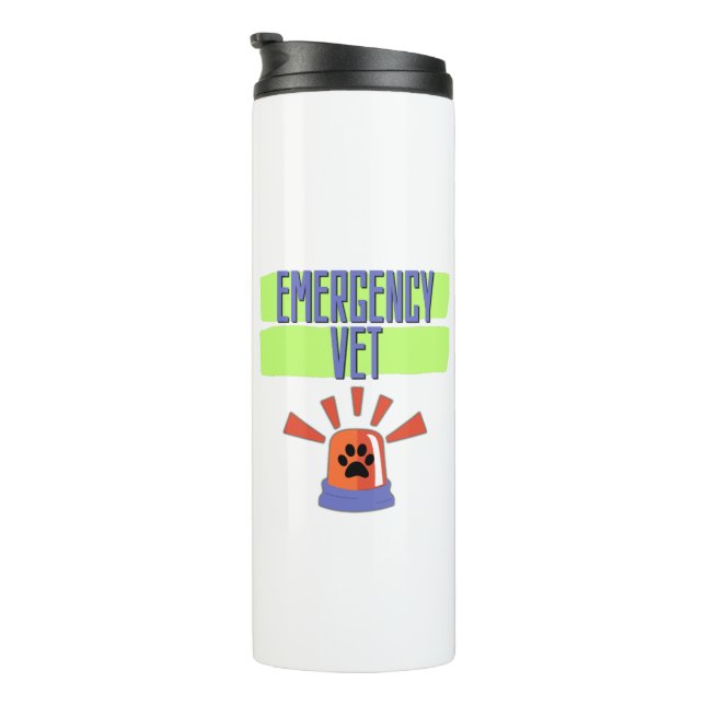 Garrafa Térmica Emergency Vet – Veterinary Emergency Design (Rotação à direita)