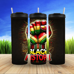 Garrafa Térmica Empoderamento de História Negra através do poderos