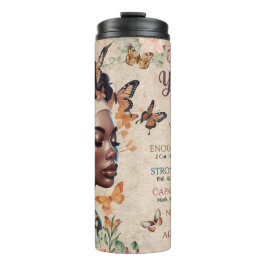 Garrafa Térmica Empoderando as mulheres afro-americanas