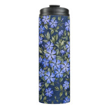 Encantadoras Flores de Vinca Azul Profundo Espalha