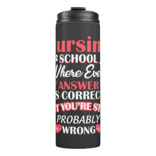 Garrafa Térmica Enfermagem Enfermeiro de Estudantes Escolares