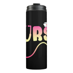 Garrafa Térmica Enfermeira do amor Engraçada de acordo com Jean W