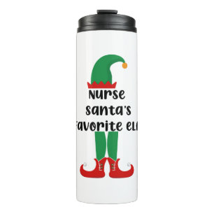 Garrafa Térmica Enfermeira Papai noel favorita Enfermeira Engraça