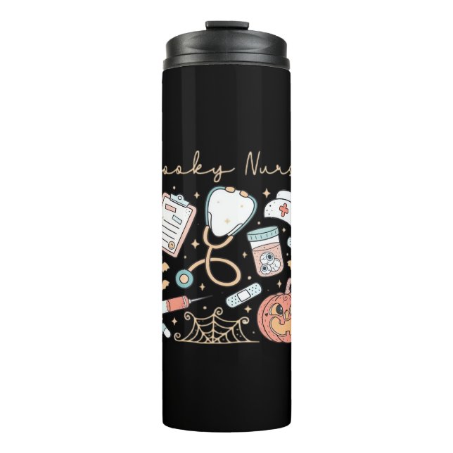 Garrafa Térmica Enfermeira Spooky Vida Superdimensionada (Frente)