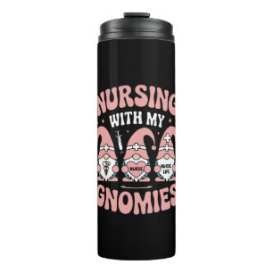 Garrafa Térmica Enfermeiro Com Meus Gnomies Gnomies Enfermeira Nam