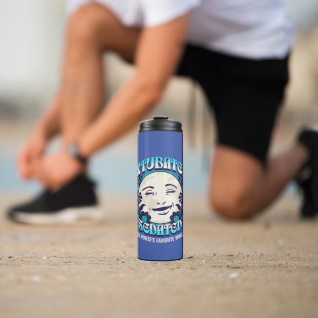 Garrafa Térmica Enfermeiro Enfermeiro Intubado da ICU (Trabalho Mé (Criador carregado)