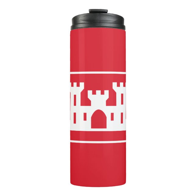 Garrafa Térmica ENGENHEIROS militares do DOD (Frente)