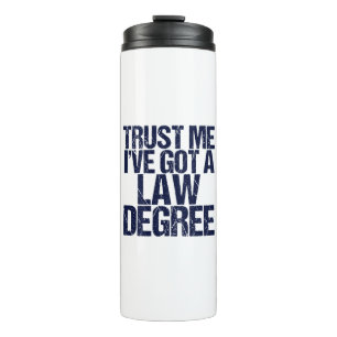 Garrafa Térmica Engraçada Faculdade de Direito - Advogado Humor Co