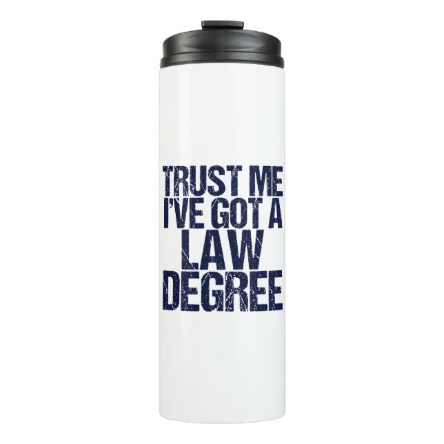 Garrafa Térmica Engraçada Faculdade de Direito - Advogado Humor Co (Frente)
