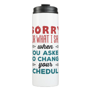 Garrafa Térmica Engraçado Conselheiro Escolar Desculpem-Me Dizer M