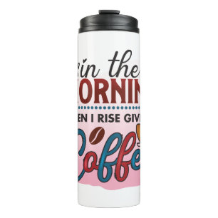 Garrafa Térmica Engraçado Humor Café Cota Rosa
