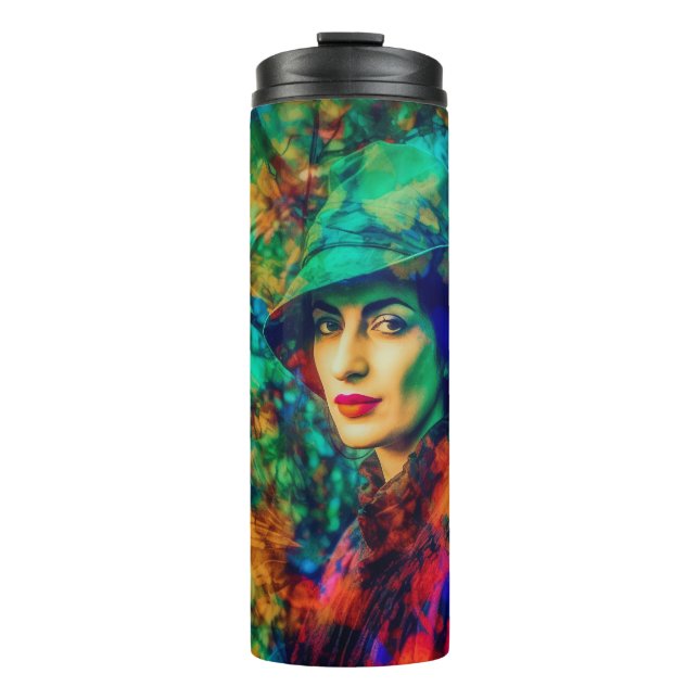 Garrafa Térmica Enigma no outono (Frente)