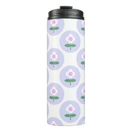 Garrafa Térmica Ensino das Crianças de Flores Roxas