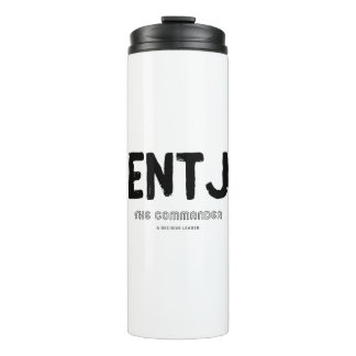 Garrafa Térmica ENTJ - Líder Decisivo (Preto)