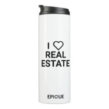 Epique I Heart Imobiliário Coffee Tumbler
