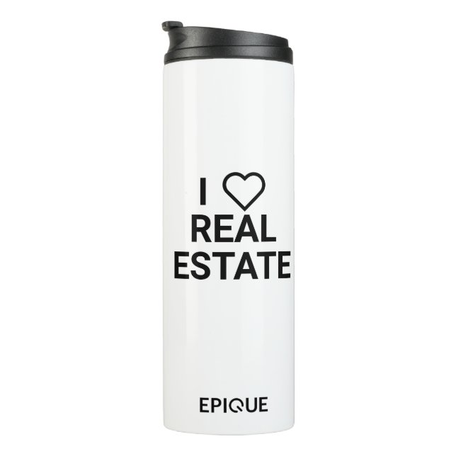 Garrafa Térmica Epique I Heart Imobiliário Coffee Tumbler (Rotação à direita)