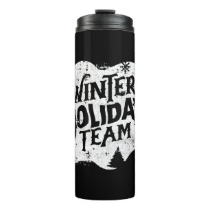 Garrafa Térmica Equipe de Natal de inverno