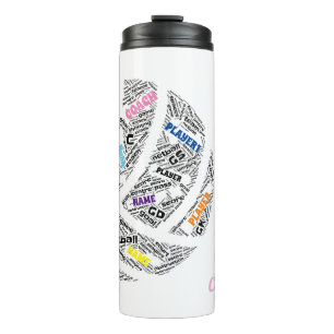 Garrafa Térmica Equipe personalizada de netball/ caneca térmica de