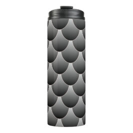 Garrafa Térmica Escalas de Cinza e preto
