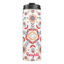 Escandinávia Folk Art Velkommen Mesa Runner