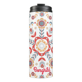 Garrafa Térmica Escandinávia Folk Art Velkommen Mesa Runner