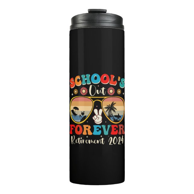 Garrafa Térmica Escolas Fim para Sempre Professor Aposentado Últim (Frente)