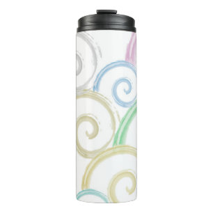 Garrafa Térmica Escovas legal, na moda, modernas da cor de água d