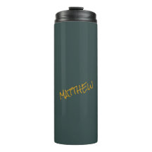 Escrito com letras douradas modernas verdes escura