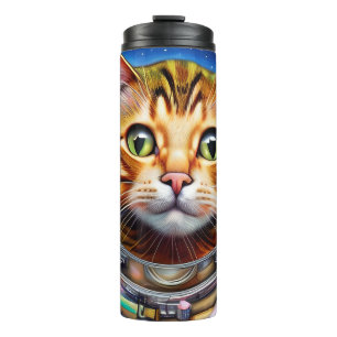 Garrafa Térmica Espaço Adorável, Abstrato Trabalho de arte