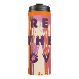 Garrafa Térmica Espalhar O Amor Derreteu Cores Positivas