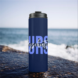 Garrafa Térmica Especialidade de Texto Personalizado para Enfermei