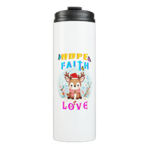 Garrafa Térmica Esperança Fé Amor
