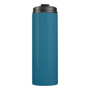 Garrafa Térmica Espira azul (cor sólida)