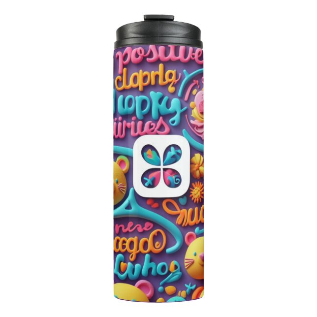 GARRAFA TÉRMICA ESPIRAL 3D (Frente)