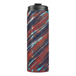 Garrafa Térmica Espiral Azul e Vermelho