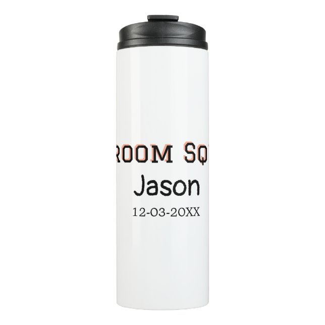 Garrafa Térmica Esquadrão do noivo padrinho despedida de solteiro  (Frente)