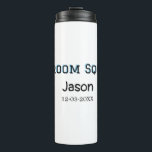 Garrafa Térmica Esquadrão do noivo padrinho festa de despedida adi<br><div class="desc">design</div>