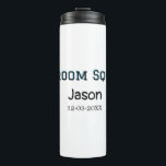 Garrafa Térmica Esquadrão do noivo padrinho festa de despedida de<br><div class="desc">design</div>