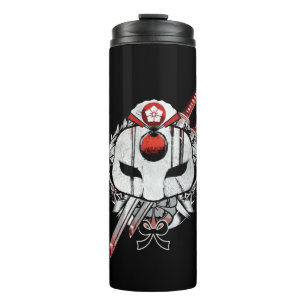 Garrafa Térmica Esquadrão Suicida   Mascaramento Katana e Espadas