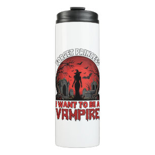 Garrafa Térmica Esqueça Princesa Quer Ser Vampira Halloween_1